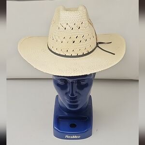 Bradford Glyco-Tite Process Western Cowboy Hat Texas USA 6-7/8 Straw
